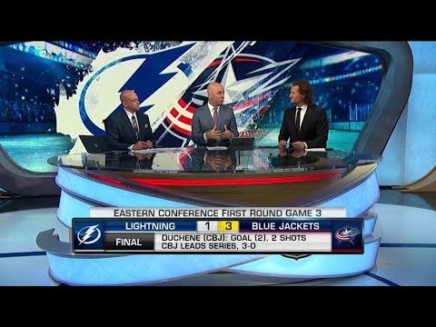 NHL Tonight: Blue Jackets win: Blue Jackets keep shocking, take 3 0 series lead Apr 14, 2019