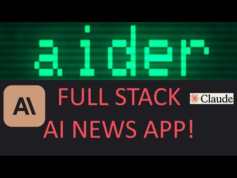 Aider AI Agent Full Stack AI News App ASP.NET + Vite