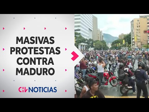 MASIVAS PROTESTAS y caceroleos en Venezuela contra Nicolás Maduro tras elecciones presidenciales